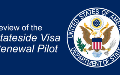 Revisión del Programa Piloto de Renovación de Visas en Estados Unidos del Departamento de Estado